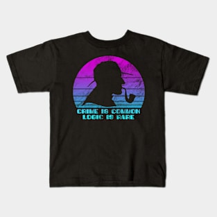 Sherlock Holmes - Logic is Rare Kids T-Shirt